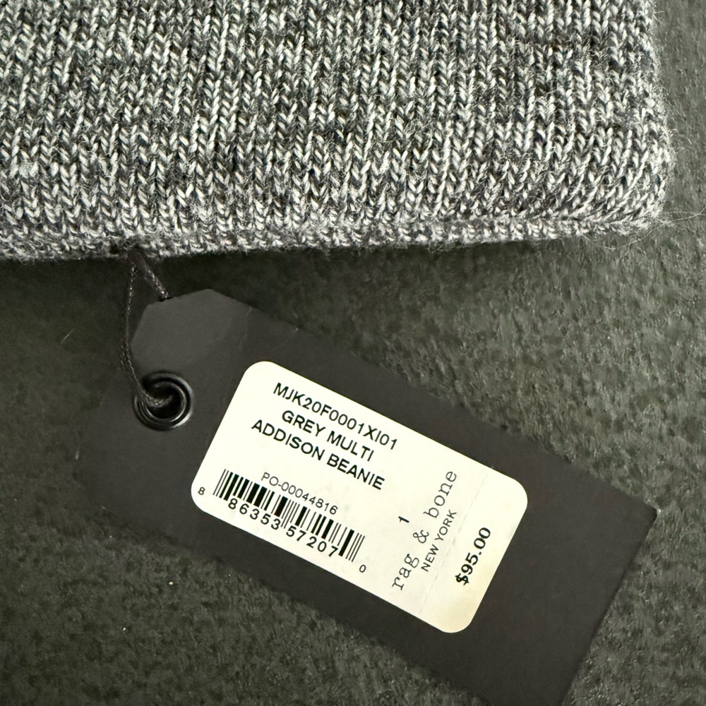 Rag & Bone “Addison” Grey/Multi Beanie - Picture 3 of 4